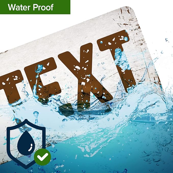 Custom Sign, Custom Street Sign, 11 Font Colors, 13 Font Styles, 4 Hole Options, 22 Sizes, 3x12 Inches,Ideal Christmas Gift Rust Free DiBound, Fade Resistant, Made in USA by My Sign Center (Rustic)