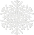 30Pcs Snowflake Paper Placemats Christmas Sliver Glitter Disposable Place Mats Winter Round Sparkle Decorative Table Chargers Xmas Snowflake Decoration for Holiday Festival Dining Tableware
