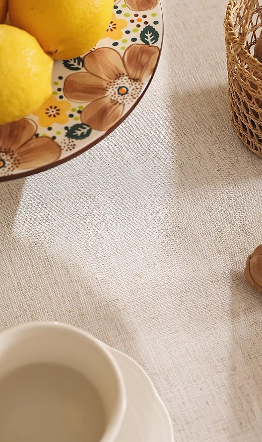 patdrea Designer Linen Long Tablecloth for Rectangle Table,Pineapple Pattern Tablecloths,Table Cover Cloth Colorful Decor for Kitchen Dining Christmas,Thanksgiving,63"x102"-Pineapple B