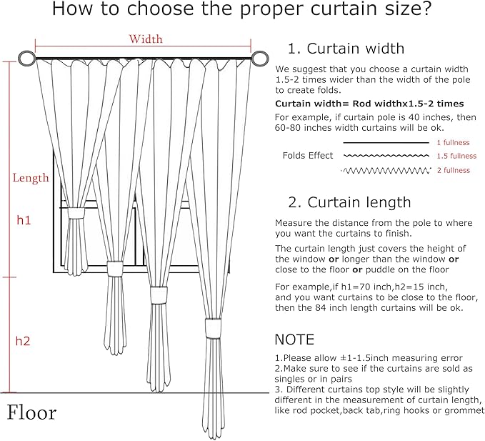 Vision Home Natural Pinch Pleated Semi Sheer Curtains Textured Linen Blended Light Filtering Window Curtains 72 inch for Living Room Bedroom Pinch Pleat Drapes with Hooks 2 Panels 42" Wx72 L