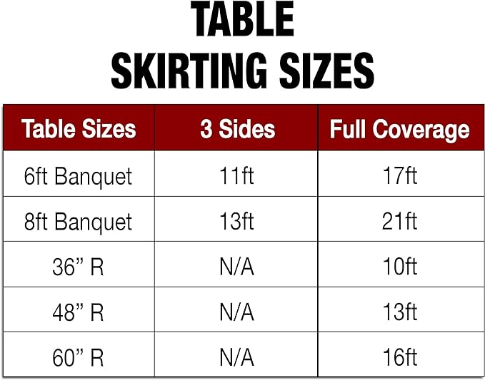 Ultimate Textile Pleat Polyester Fabric Table Skirt - Machine Washable Flame Resistant with Clips for Events, Weddings & Trade Shows, Cut & Sewn in Paterson, NJ - Chocolate, 7' Shirred Pleat