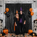 Poise3EHome Black Sequin Backdrop, 7FT x 7FT Black Sequin Photography Backdrop Curtain for Party Decoration