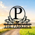 Custom Metal Signs Outdoor, Personalized Name Sign, Family Last Name Signs For Outside Home Decor, Monogram Outdoor Metal Sign Wall Art, Customized Wedding Housewarming Christmas Gifts