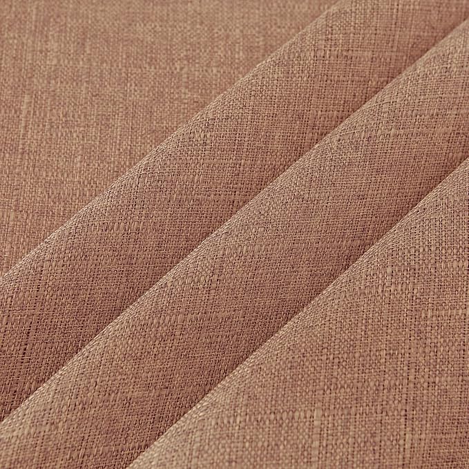 NLMUVW Linen Tablecloth Rectangle Tables 6ft, Water Resistant Textured Table Cloth Farmhouse Table Cover for Kitchen Dining Coffee, Mocha, 54 x 102 Inch