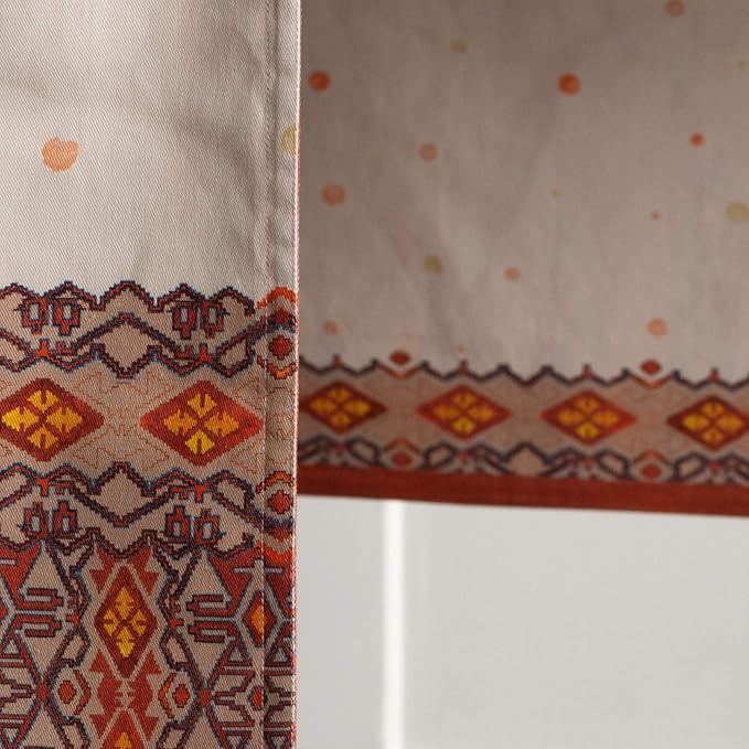 Maison d' Hermine Table Runner 100% Cotton Double Layer Table Runners 72 inches Long for Thanksgiving Christmas Decorations Home Kitchen Dining Party Wedding (Kelim - Prairie, 14.5" x 72")