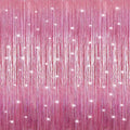 Crosize 2 Pack 3.3 x 9.9 ft Bright Laser Glitter Foil Fringe Curtains Party Decorations, Tinsel Curtain Backdrop for Parties, Door Streamers, Glitter Streamer Backdrop for Birthday Decoration