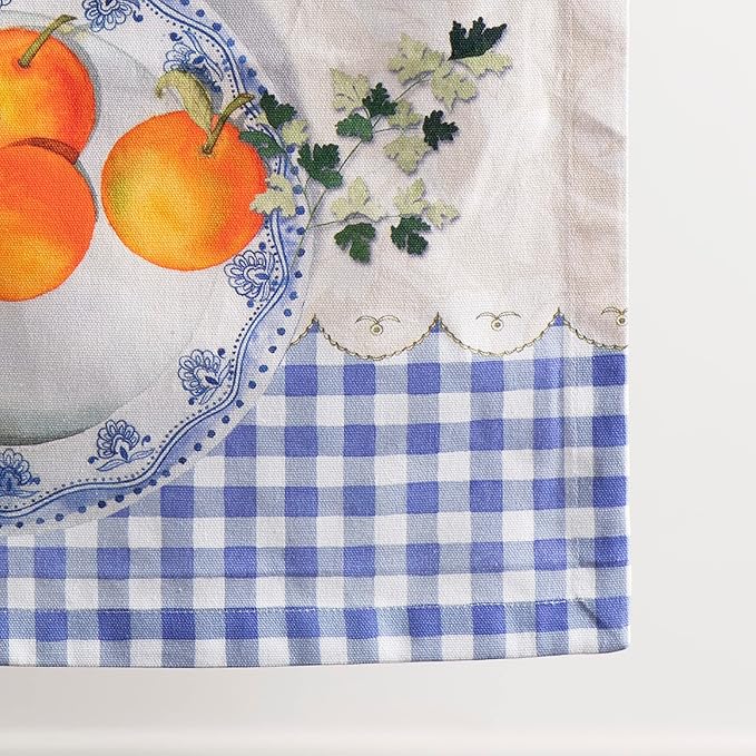 Maison d' Hermine Table runner 100% Cotton Single Layer Table Runners 108 inches long Decorative for Home Kitchen Dining Party Baby Shower Wedding Bridal Shower Spring Summer (Gourmand, 14.50" x 108")