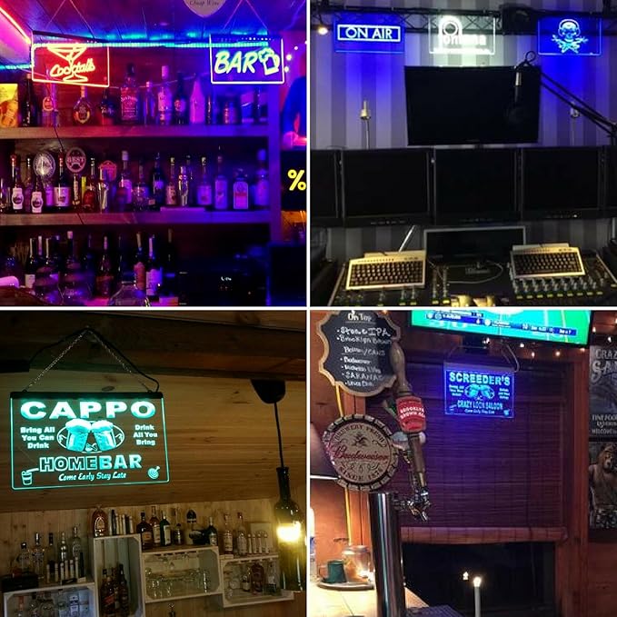 ADVPRO Personalized Your Name Custom Home Bar Beer Established Year Single Color LED Neon Sign 24 x 16 Inches st4s64-p11-tm-r