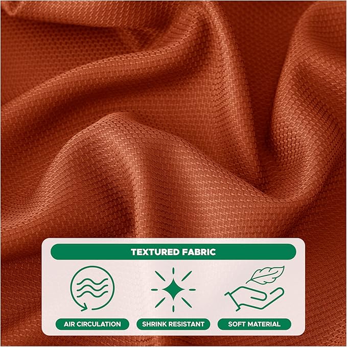 Biscaynebay 2 Pack Fall Round Tablecloths 70", Rust Thanksgiving Autumn Harvest Water Resistant Tableclothes Circle Folding Table Covers for Dining, Kitchen, Wedding, Parties Machine Washable