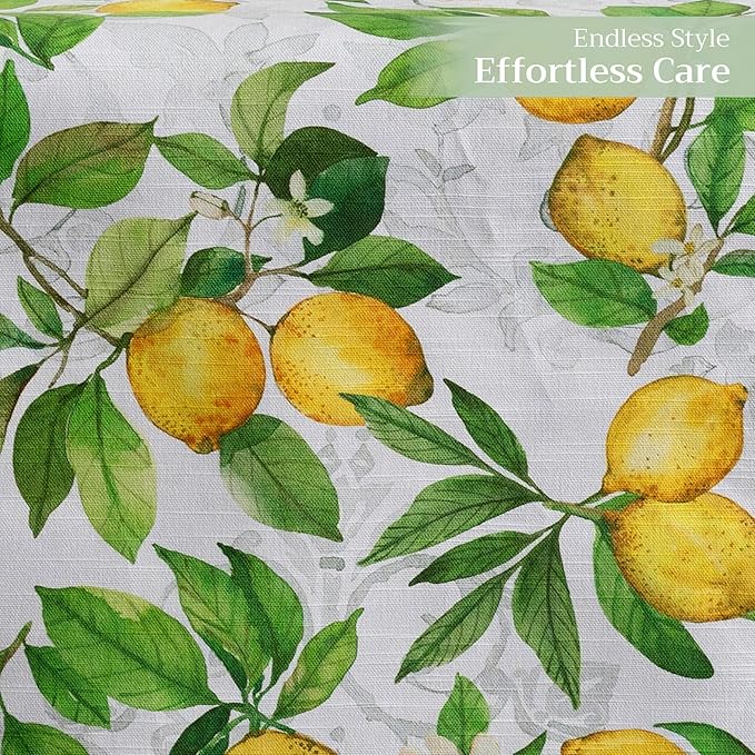 Maison d' Hermine Table Runner 100% Cotton Single Layer Table Runners 108 inches Long Decorative for Home Kitchen Dining Party Baby Shower Wedding Bridal Shower Spring Summer (Cedrat, 14.50" x 108")