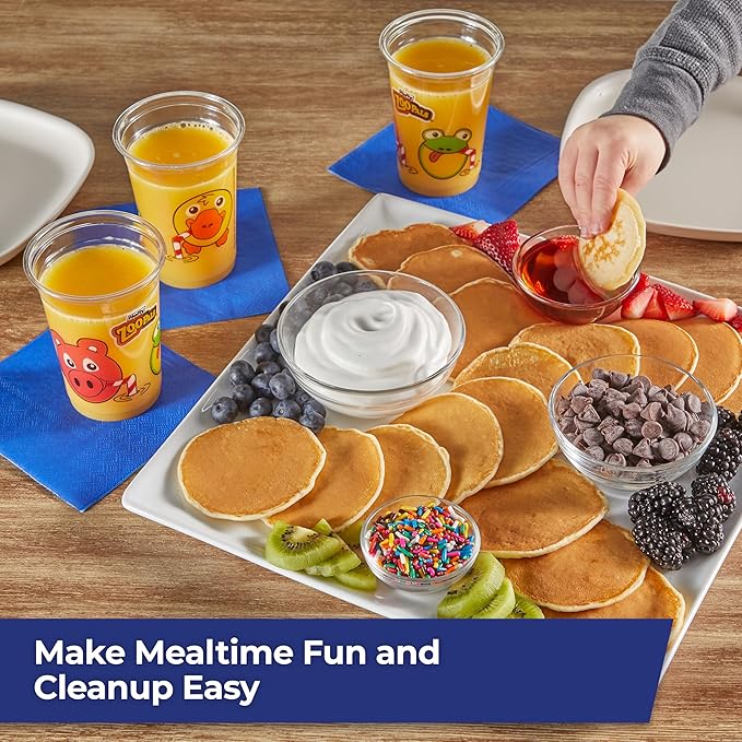 Hefty Zoo Pals Kids Cups, Animal Printed Kids Plastic Cups for Birthday Parties or Everyday Use, Great for Small Hands to Hold, 25 Count, 10 Fl. Oz.