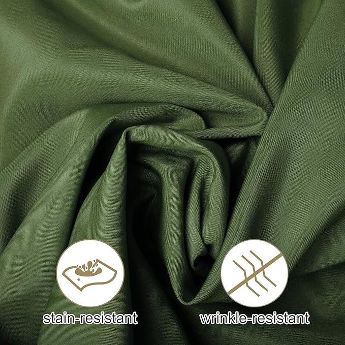 Ascoza 2pack 60x102 Inch Willow Rectangular Tablecloth 6 Feet Table Cloth in Polyester Fabric for Wedding/Banquet/Restaurant/Parties