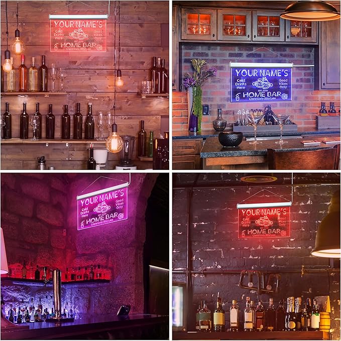 ADVPRO Personalized Your Name Custom Home Bar Beer Established Year Single Color LED Neon Sign 12 x 8.5 Inches st4s32-p11-tm-w