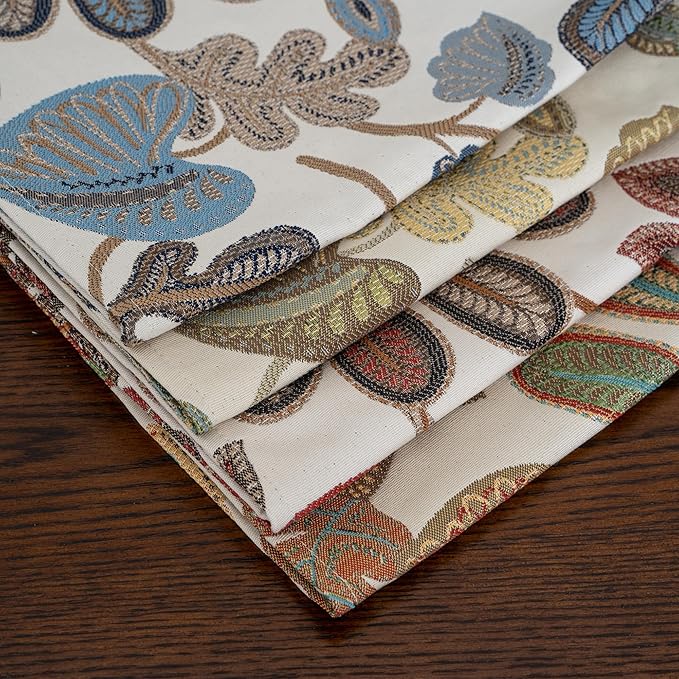 Mika Home Tropical Leaf Table Runner for Home Decor 13X72 Inches Blue Brown Seasonal Dining Table Decoration for Home