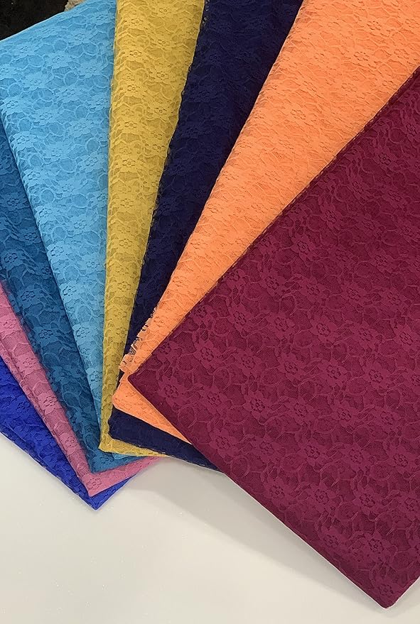 MDS Pack of 25 Wedding 12 x 108 inches Lace Table Runner for Wedding, Decorations for Birthday Parties, Banquets, Graduations, Engagements, and Runners fit Rectangle, Round Table- Royal Blue