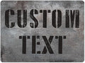 Custom Sign, Custom Street Sign, 11 Font Colors, 13 Font Styles, 4 Hole Options, 22 Sizes, 36x48 Inches, Rust Free DiBound, Fade Resistant, Made in USA by My Sign Center (Grunge Metal)