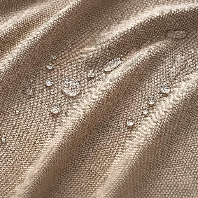 MIULEE Brown Linen Tablecloth 60x84 Inch Rectangle Table Cloth Waterproof,Stain Resistant & Wrinkle Resistant for Dining Party Wedding