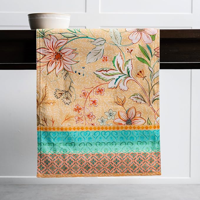 Maison d' Hermine Table Runner 100% Cotton Double Layer Table Runners 72 inches Long Decorative for Home Kitchen Dining Party Wedding Bridal Shower Spring Summer (Luxury Loft – Peach, 14.50" x 72")