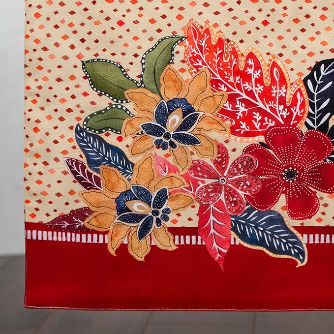 Maison d' Hermine Table Runner 100% Cotton Double Layer Table Runners 108 inches Long for Thanksgiving Christmas Decorations Home Kitchen Dining Party Wedding (Kalahari, 14.5" x 108")