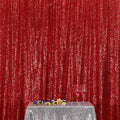 Poise3EHome Red Sequin Backdrop,7FT x 7FT Sequin Photography Backdrop Curtain for Party Decoration