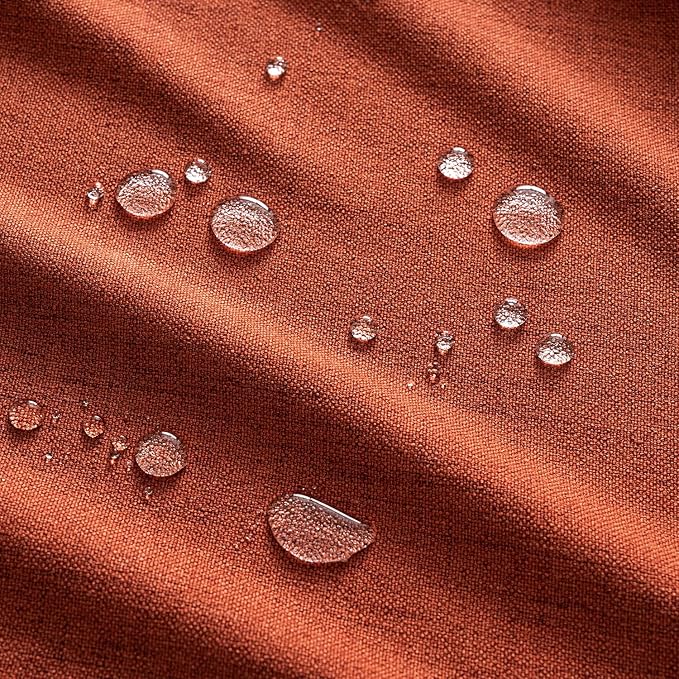 MIULEE Burnt Orange Linen Tablecloth 60x104 Inch Rectangle Table Cloth Waterproof,Stain Resistant & Wrinkle Resistant for Dining Party Wedding