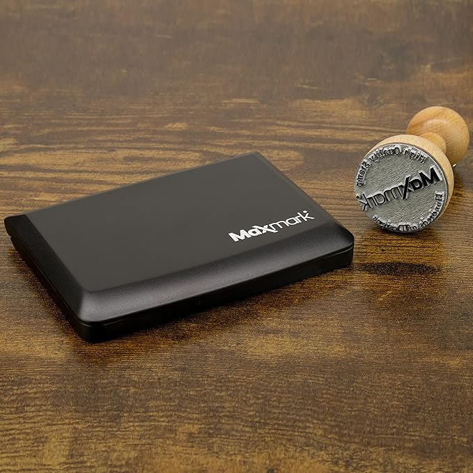 MaxMark Large Pink Stamp Pad - 2-3/4" by 4-1/4" - Premium Quality Felt Pad