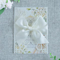20 PCS 5.12x7.2 Butterfly Quinceanera Invitation, Laser Cut Wedding Invitation Cards with Envelopes for XV Anos Bridal Shower Baby Shower Invite (Ivory)