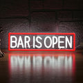 Bar Is Open Neon Sign for Wall Decor,USB Powered Led Bar Neon Sign Open Light up Sign for Pub Beer Party Business Window(15.75 * 4.72In)
