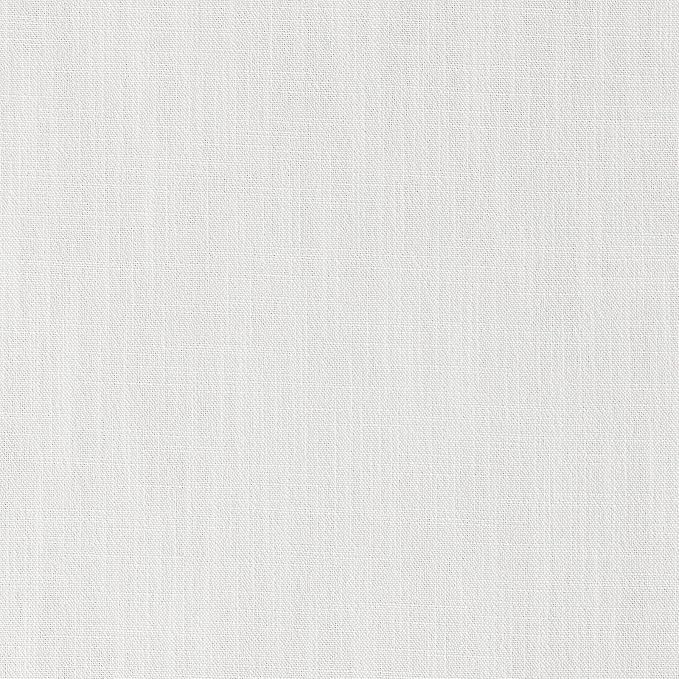 ZeeMart Linen Textured Border Table Runner, 14 x 108 Inch White, Farmhouse Style White Table Runners 108 Inches Long, Easy Care Everyday Polyester Table Runner