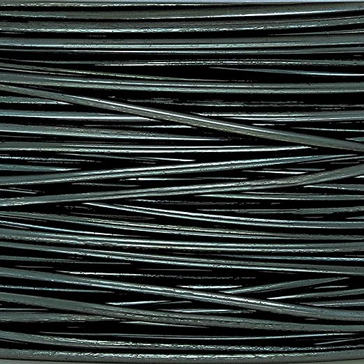 The Beadsmith Wire Elements Craft Wire – Tarnish Resistant, Soft Temper, Round, Hematite Color – 0.64mm, 22 Gauge, 8 Yard Spool – Jewelry Making, Wire Wrapping, Floral, & Other DIY Crafts