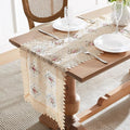 Warm Home Designs Gold Lace Table Runner. 72 Inch Long, Embroidered with Intricate Flower Design. Can Be Used As Dresser Scarf or Dining Table Runner. VTR Linen