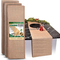 Burlap Table Runners (Pack of 3) – 12”x 108” - No-Fray Finished Edge Premium Quality Natural Table Runner – No Odor, Eco-Friendly Burlap Runner, Perfect for Rustic Table Decor and Other DIY Crafts