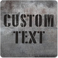 Custom Sign, Custom Street Sign, 11 Font Colors, 13 Font Styles, 4 Hole Options, 22 Sizes, 30x30 Inches, Rust Free DiBound, Fade Resistant, Made in USA by My Sign Center (Grunge Metal)