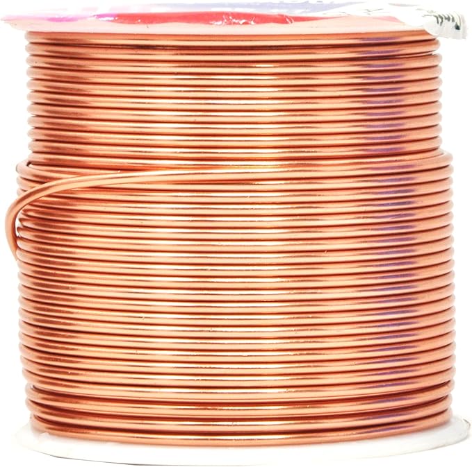 Mandala Crafts 16 Gauge Anodized Aluminum Craft Wire for Jewelry Making – 390 FT Colored Flexible Silver Copper Tone Wire - Bendable for Bonsai Armature Crafting Sculpting