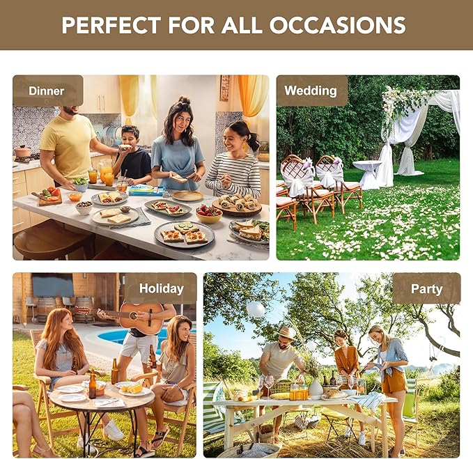 sancua Square Tablecloths 54x54 Inch, 2 Pack - Beige Fabric Table Cloth for Square or Round Tables, Washable Polyester Table Cover for Dinner, Holiday Party, Decorative Display Tables