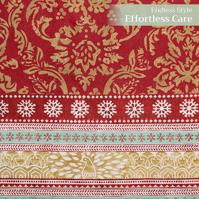 Maison d' Hermine Table Runner 100% Cotton Double Layer Table Runners 108 inches Long Decorative for Home Kitchen Dining Party Baby Shower Wedding Bridal Shower (Sofia, 14.50" x 108")