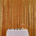 Eternal Beauty Yellow Gold Sequin Backdrop, 7x7 Ft Glitter Background Curtains for Shimmer Photography Party Wedding Birthday Back Drop Decor