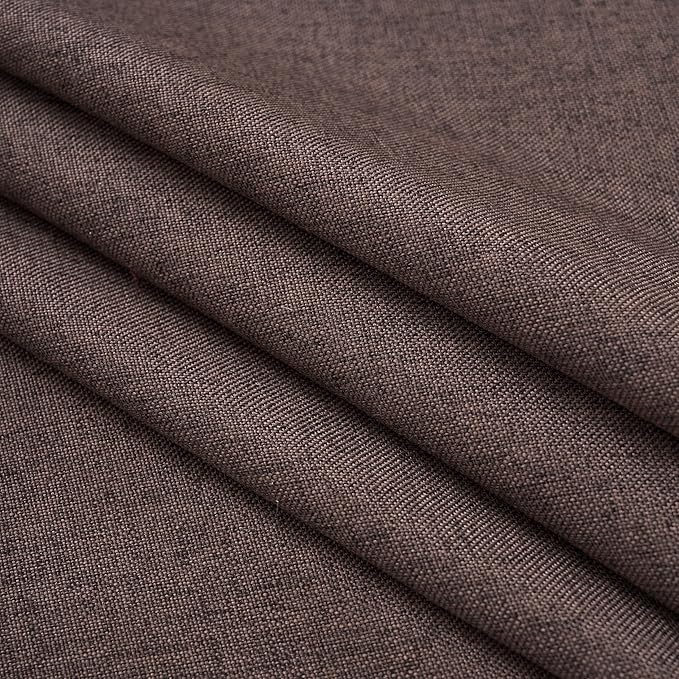 NLMUVW Brown Linen Tablecloth Square, Chocolate Table Cloth Farmhouse Water Resistant Table Cover for Kitchen Dining Coffee, 54 x 54 Inch