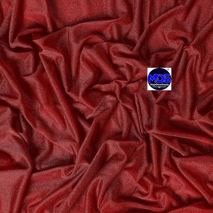 MDS Halloween Chiffon Draping Fabric - 2 Panel, 30" Wide x 30ft Long - Sheer Spooky Arbor & Canopy Drapery for Haunted House Backdrops, Party Ceilings, DIY Costumes & Themed Events - Apple Red