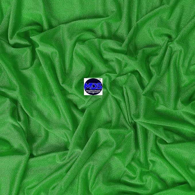 MDS Halloween Chiffon Draping Fabric - 1 Panel, 30" Wide x 100ft Long - Sheer Spooky Arbor & Canopy Drapery for Haunted House Backdrops, Party Ceilings, DIY Costumes & Themed Events - Green